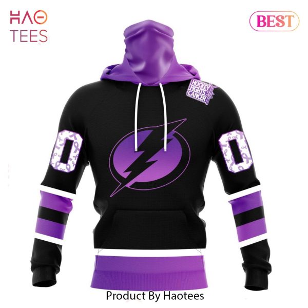 BEST NHL Tampa Bay Lightning Special Black Hockey Fights Cancer Kits 3D Hoodie