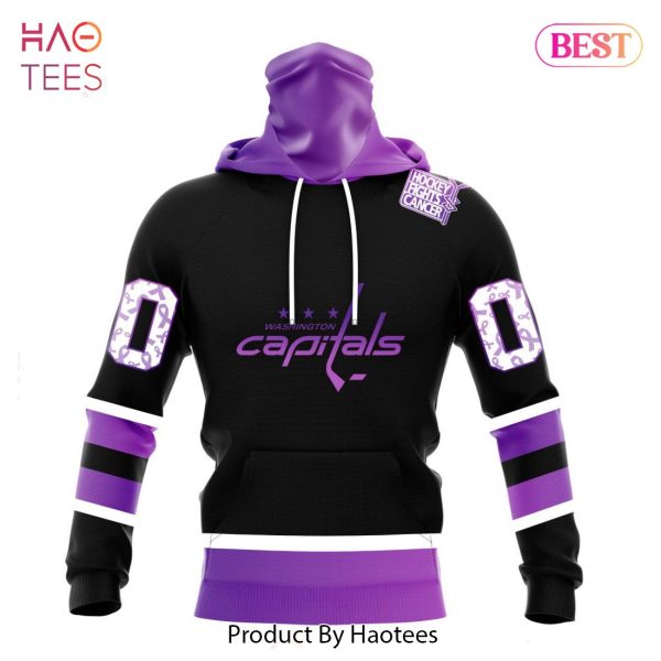 BEST NHL Washington Capitals Special Black Hockey Fights Cancer Kits 3D Hoodie