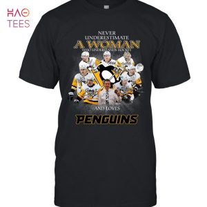 A Woman Who Understands Hockey And Loves Penguins T-Shirt
