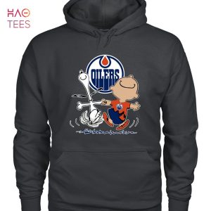Edmonton Oilers Charlie Brown Snoopy T-Shirt