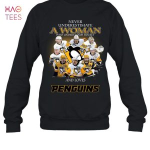 Never Underestimate A Woman Who Understands Hockey And Loves Penguins T-Shirt