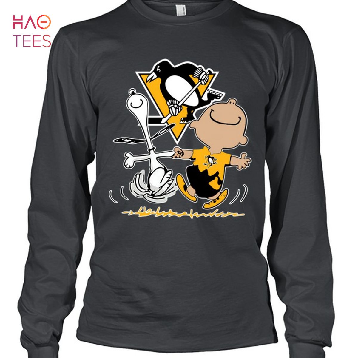 Pittsburgh Penguins Charlie Brown Snoopy T-Shirt Pittsburgh Penguins Charlie Brown Snoopy T-Shirt