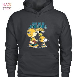Jacksonville Jaguars Here We Go Jacksonville Jaguars Snoopy T-Shirt