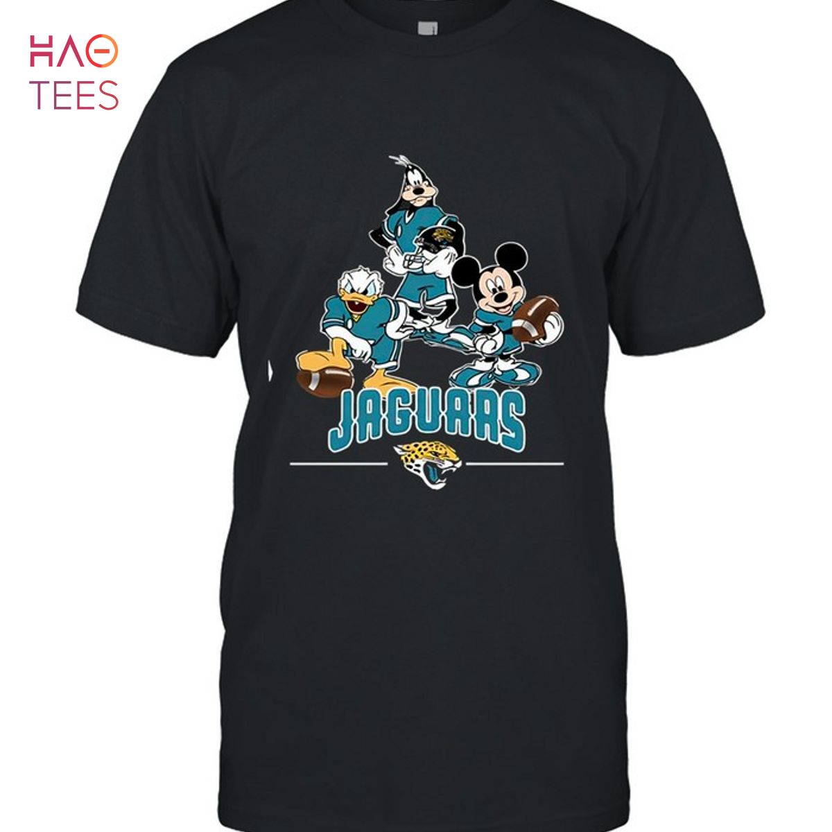 Jacksonville Jaguars Mickey Donald Goofy Fan T-Shirt Jacksonville Jaguars Mickey Donald Goofy Fan T-Shirt