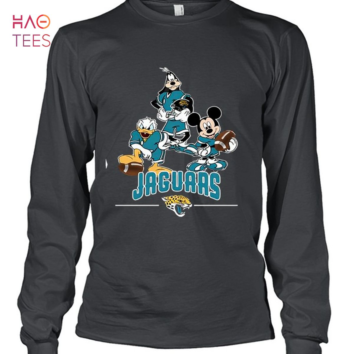 Jacksonville Jaguars Mickey Donald Goofy Fan T-Shirt Jacksonville Jaguars Mickey Donald Goofy Fan T-Shirt