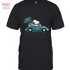 Jacksonville Jaguars Snoopy Drives Jacksonville Jaguars Beetle Car Fan T-Shirt