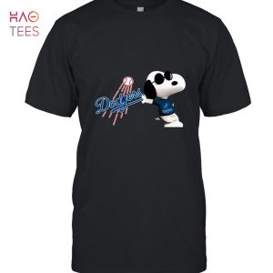 Los Angeles Dodgers Snoopy Sun Glasses Proud Fan Shirt T-Shirt