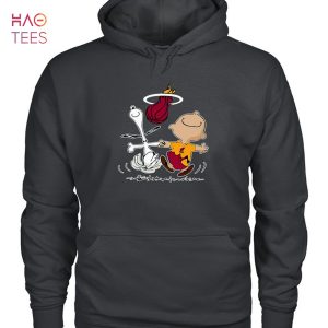 Miami Heat Charlie Brown Snoopy Miami Heat T-Shirt