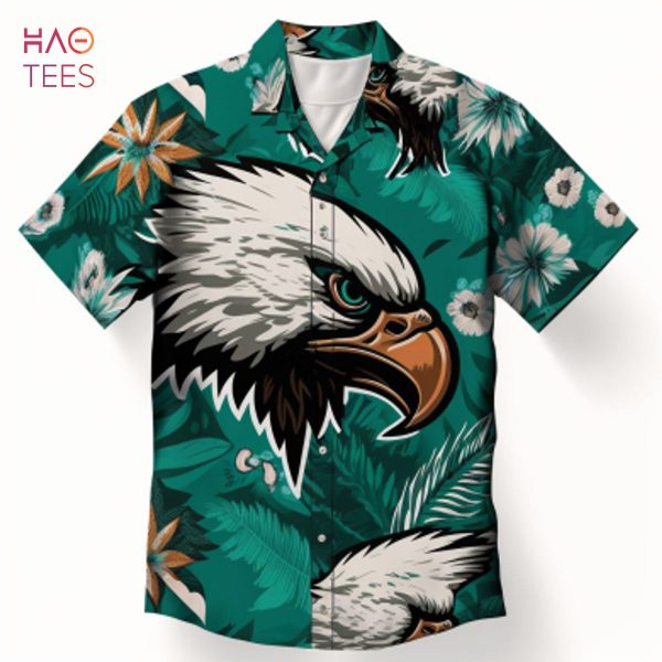 NEW Philadelphia Eagles Black Green Hawaiian Shirt Hot Trend 2023