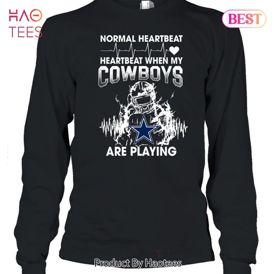 NEW Normal Heartbeat When My Cowboys Are Playing T-Shirt NEW Normal Heartbeat When My Cowboys Are Playing T-Shirt