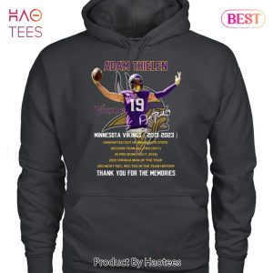 NEW Adam Thielen Minnesota Vikings 2013-2023 Thank You For The Memories T-Shirt