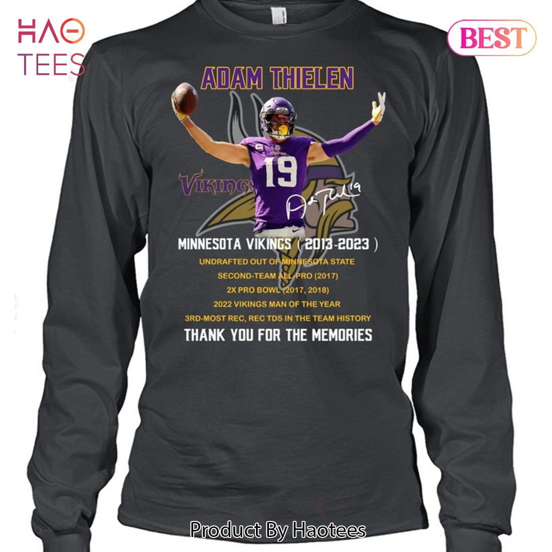 Adam Thielen Minnesota Vikings football 2022 T-shirt, hoodie