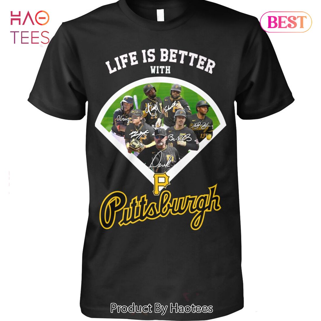 NEW Life Is Better With Pittsburgh Pirates T-Shirt