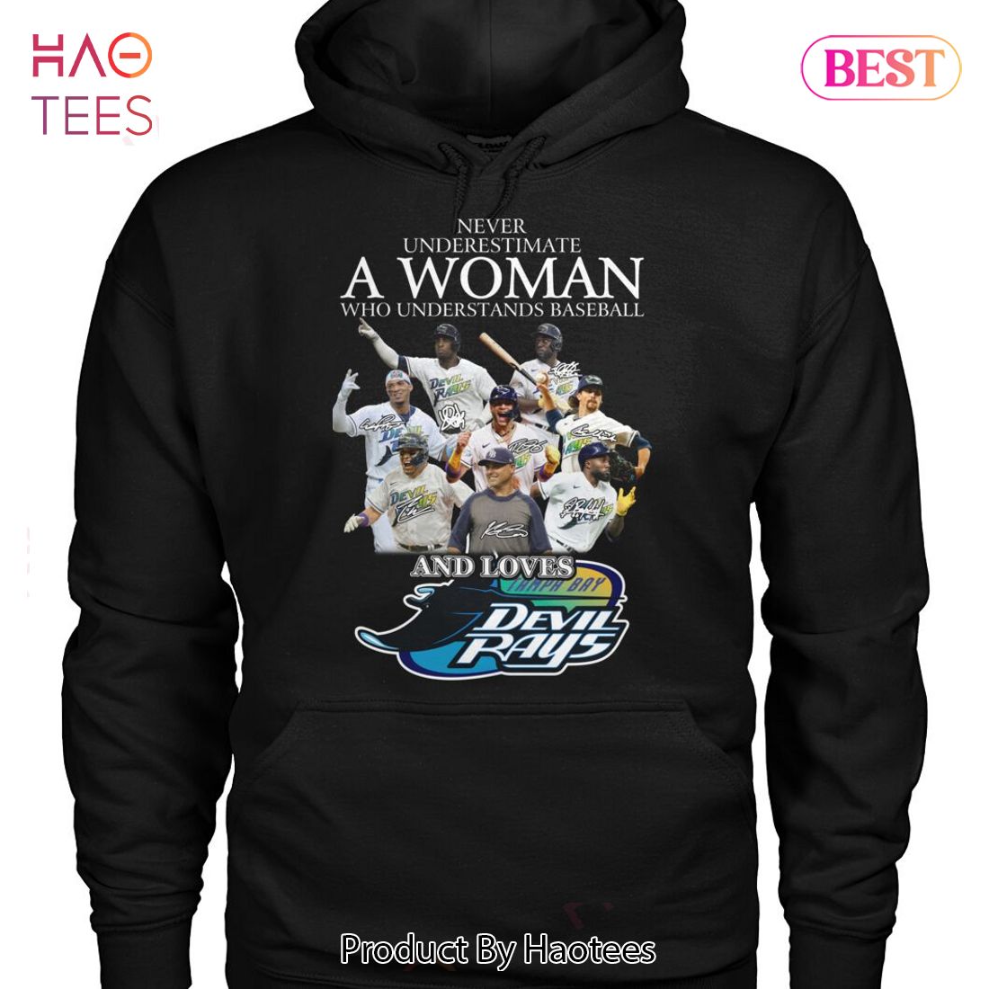 NEW Never Underestimate A Woman Understands Baseball And Loves Tampay Devil Rays T-Shirt NEW Never Underestimate A Woman Understands Baseball And Loves Tampay Devil Rays T-Shirt