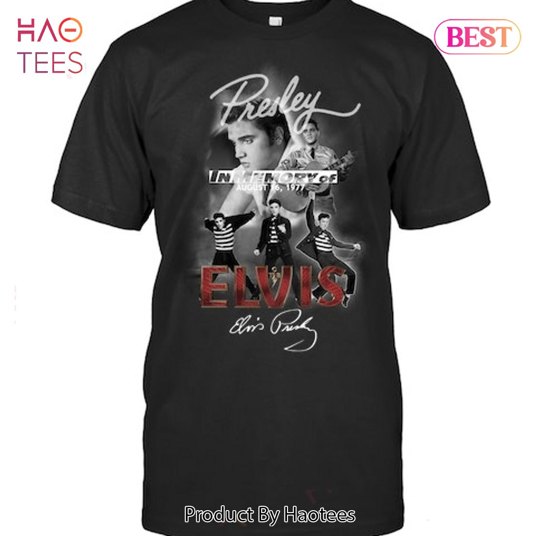 NEW Elvis Presley In Memory Of August 16 -1977 T-Shirt NEW Elvis Presley In Memory Of August 16 -1977 T-Shirt