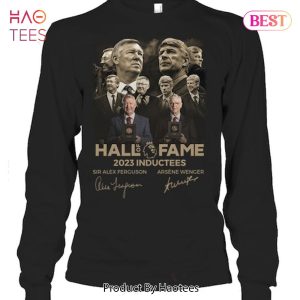 NEW Hall Of Fame 2023 Inductees Sir Alex Ferguson & Arsene Wenger T-Shirt