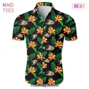 NEW FASHION 2023 Anaheim Ducks Hawaiian shirt Tropical Flower summer NEW FASHION 2023 Anaheim Ducks Hawaiian shirt Tropical Flower summer