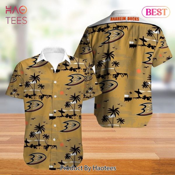 NEW FASHION 2023 Anaheim Ducks Hawaiian Shirt Tropical Flowers summer for fans