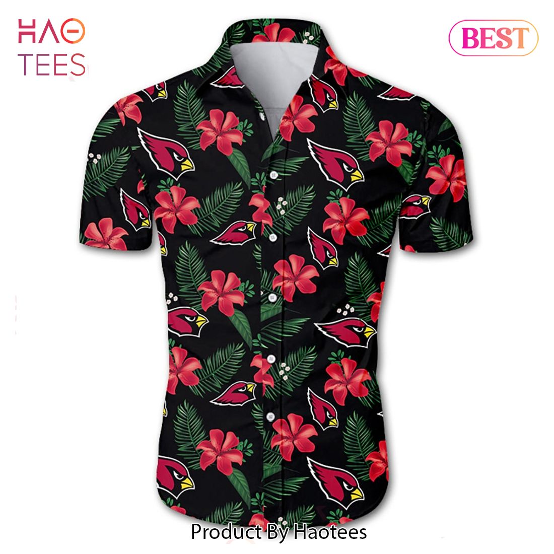 Arizona Diamondbacks Tropical Flower Short Sleeve Hawaiian Shirt - Bunbotee