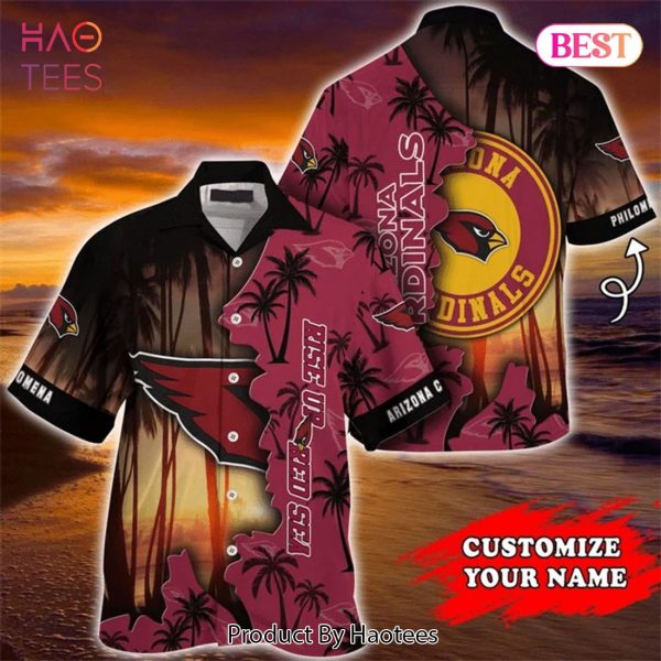 NEW FASHION 2023 Arizona Cardinals Hawaiian Shirt tropical island personalized