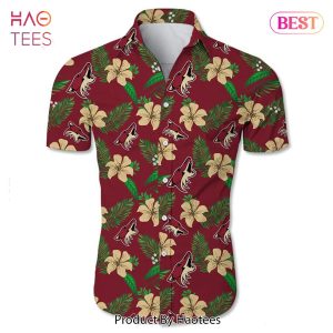 NEW FASHION 2023 Arizona Coyotes Hawaiian Shirt Tropical Flower summer NEW FASHION 2023 Arizona Coyotes Hawaiian Shirt Tropical Flower summer