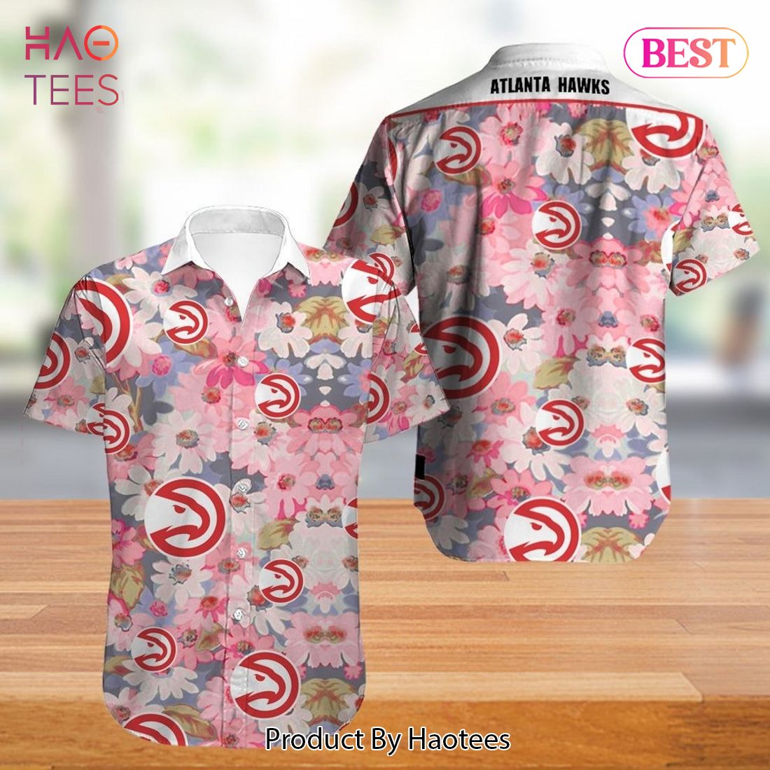 NEW FASHION 2023 Atlanta Hawks Hawaiian Shirt Flower summer new design NEW FASHION 2023 Atlanta Hawks Hawaiian Shirt Flower summer new design
