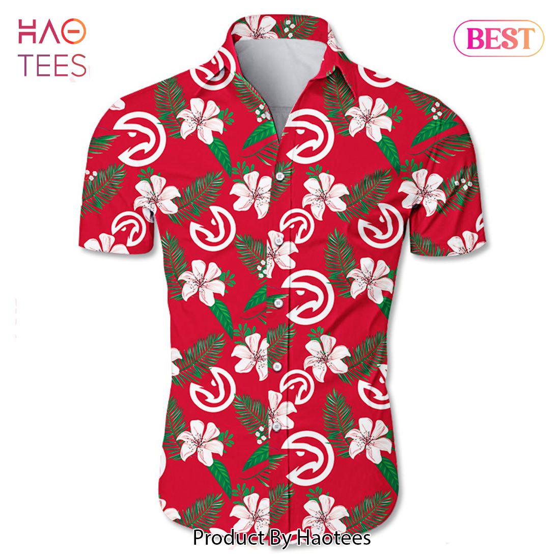 NEW FASHION 2023 Atlanta Hawks Hawaiian shirt Tropical Flower summer NEW FASHION 2023 Atlanta Hawks Hawaiian shirt Tropical Flower summer