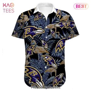 NEW FASHION 2023 Baltimore Ravens Hawaiian Shirt flower summer gift for fans
