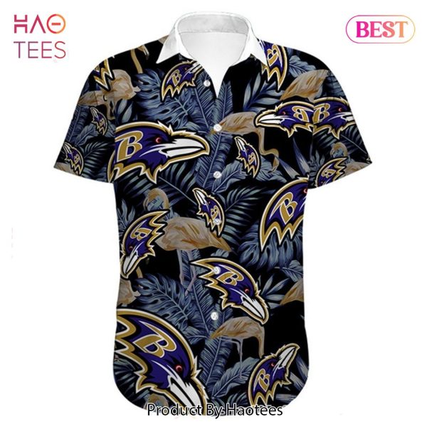 NEW FASHION 2023 Baltimore Ravens Hawaiian Shirt flower summer gift for fans