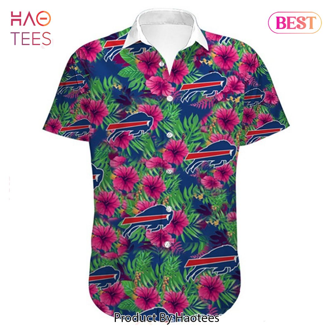 Buffalo Bills Tropical Flower Summer Beach Hawaiian Shirt And Short For Fans