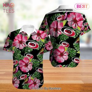 NEW FASHION 2023 Carolina Hurricanes Hawaiian Shirt Tropical Flowers summer for fans