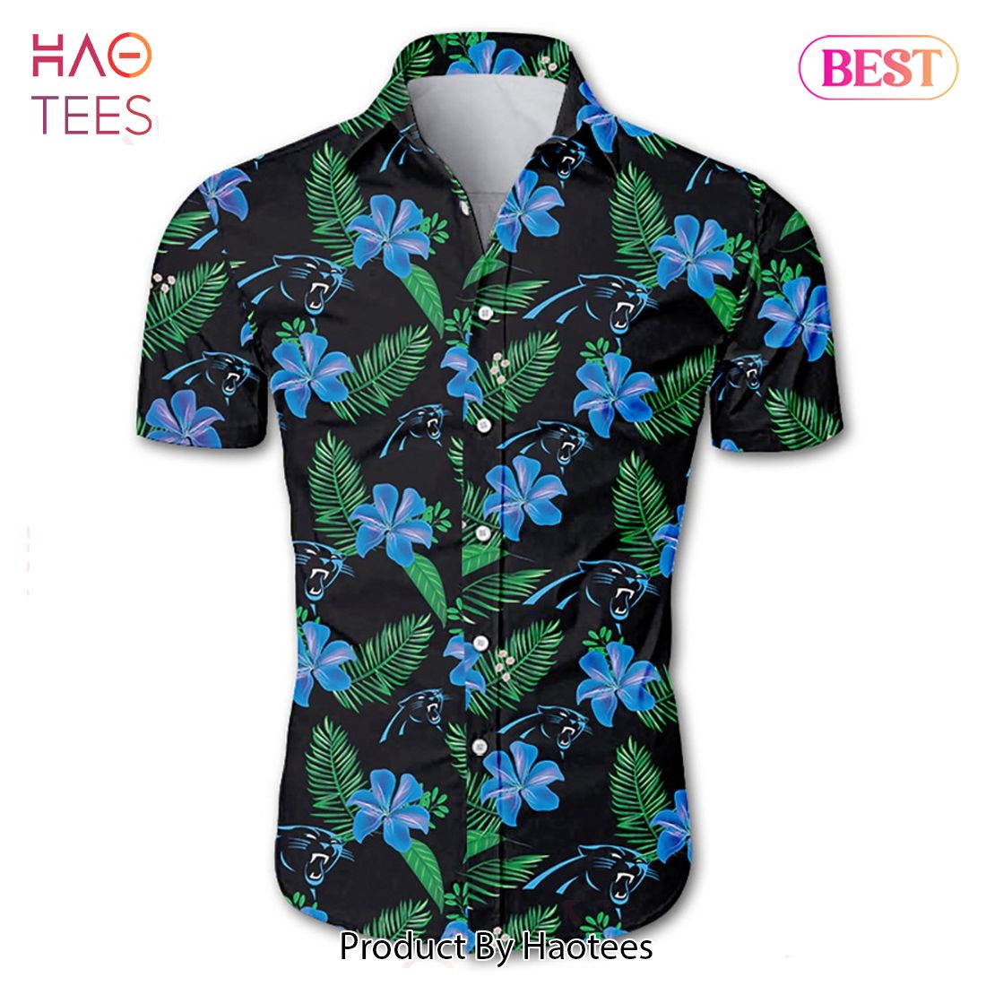 NEW FASHION 2023 Carolina Panthers Hawaiian Shirt Tropical Flower summer NEW FASHION 2023 Carolina Panthers Hawaiian Shirt Tropical Flower summer