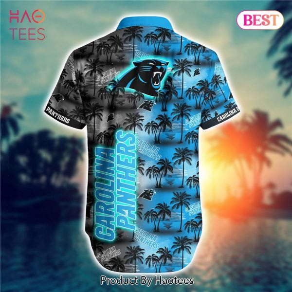 NEW FASHION 2023 Carolina Panthers Hawaiian Shirts flower gift for summer