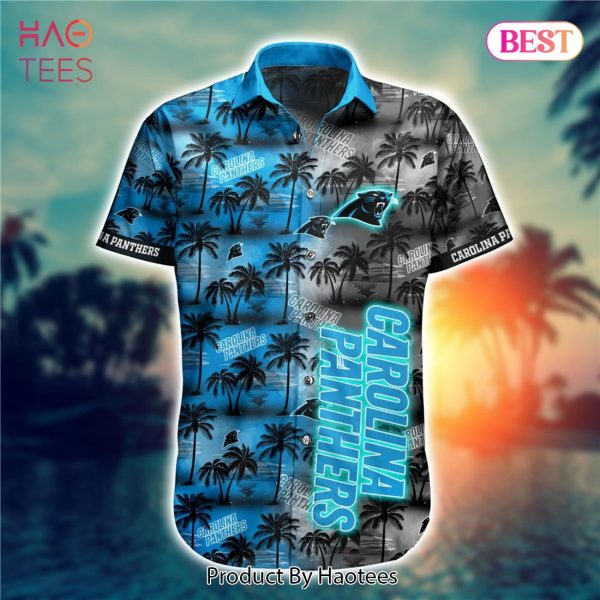 NEW FASHION 2023 Carolina Panthers Hawaiian Shirts flower gift for summer