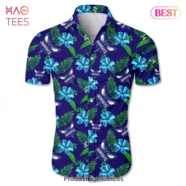 NEW FASHION 2023 Charlotte Hornets Hawaiian shirt Tropical Flower summer
