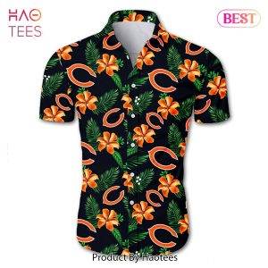 NEW FASHION 2023 Chicago Bears Hawaiian Shirt Tropical Flower summer