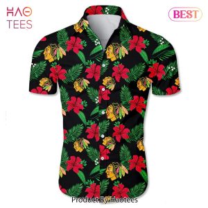 NEW FASHION 2023 Chicago Blackhawks Hawaiian shirt Tropical Flower summer