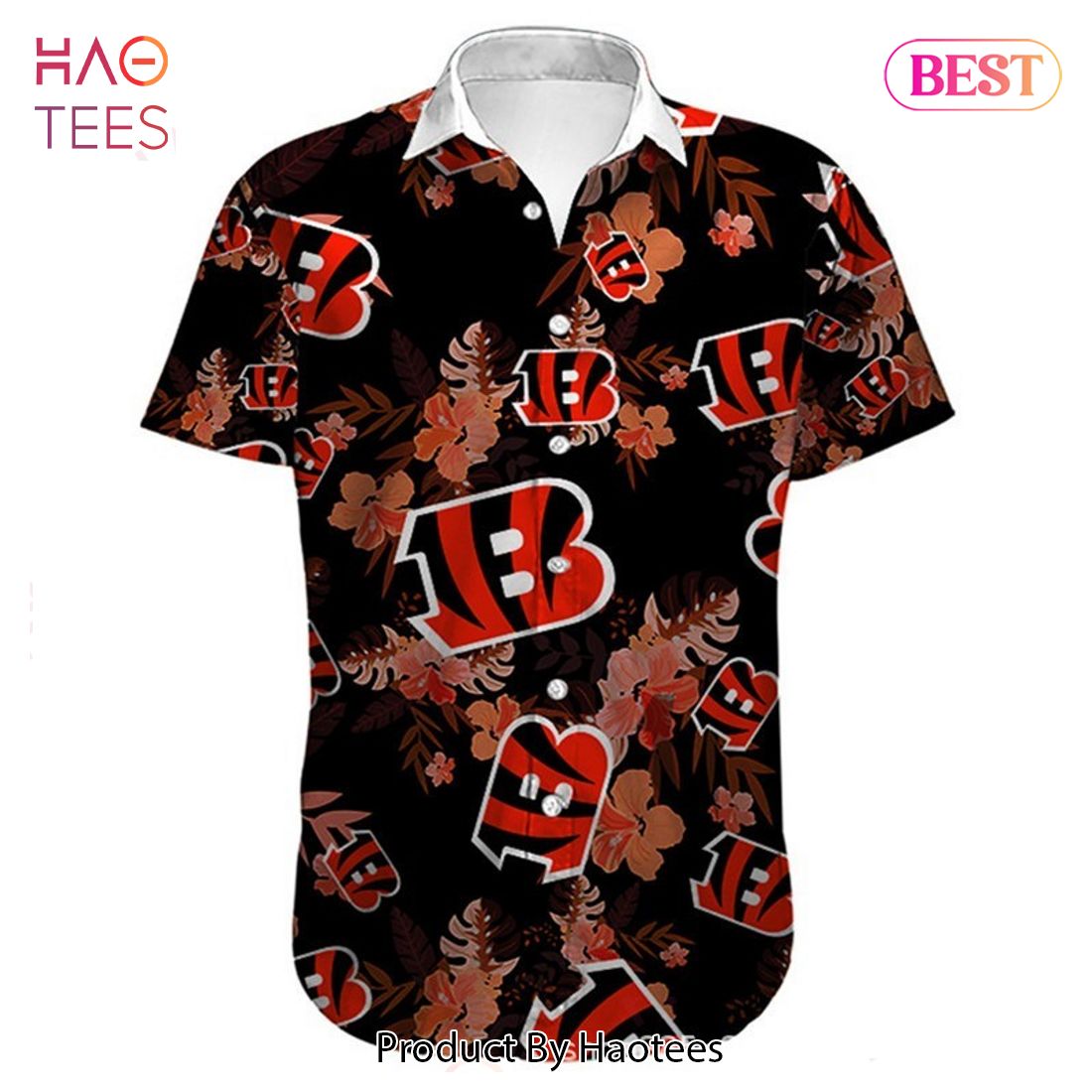 NEW FASHION 2023 Cincinnati Bengals Hawaiian Shirt flower summer gift for fans NEW FASHION 2023 Cincinnati Bengals Hawaiian Shirt flower summer gift for fans