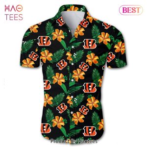 Cincinnati Bengals Cannabis Black Hawaiian Shirt, Short - Hot Sale 2023