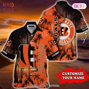 NEW FASHION 2023 Cincinnati Bengals Hawaiian Shirt tropical island personalized