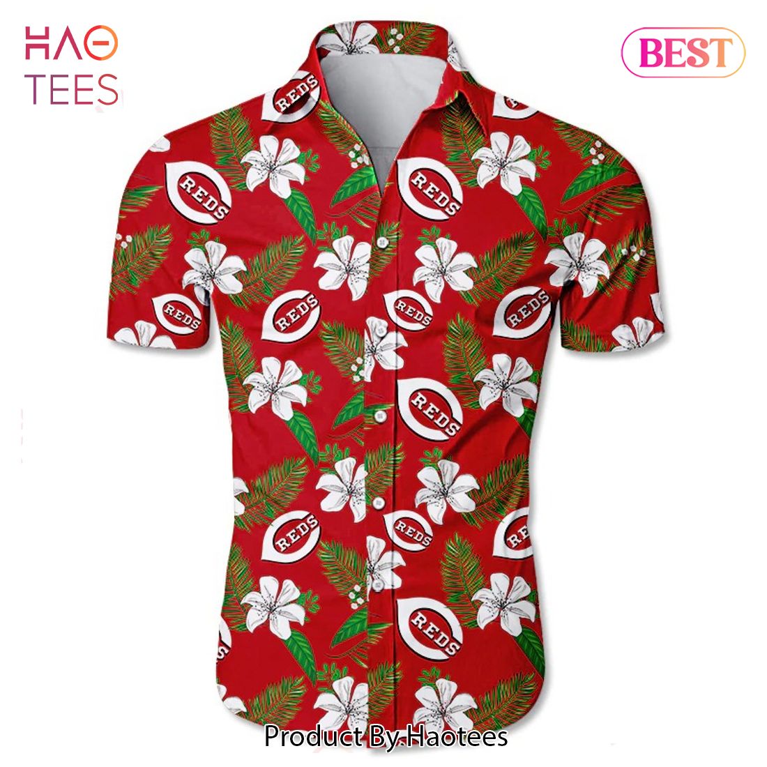 Cincinnati Reds 3D Hawaiian Shirts Flower Summer, Cincinnati Reds Hawaiian  Shirt