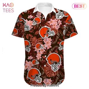 NEW FASHION 2023 Cleveland Browns Hawaiian shirt flower summer gift for fans