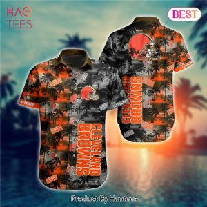 NEW FASHION 2023 Cleveland Browns Hawaiian Shirts flower gift for summer