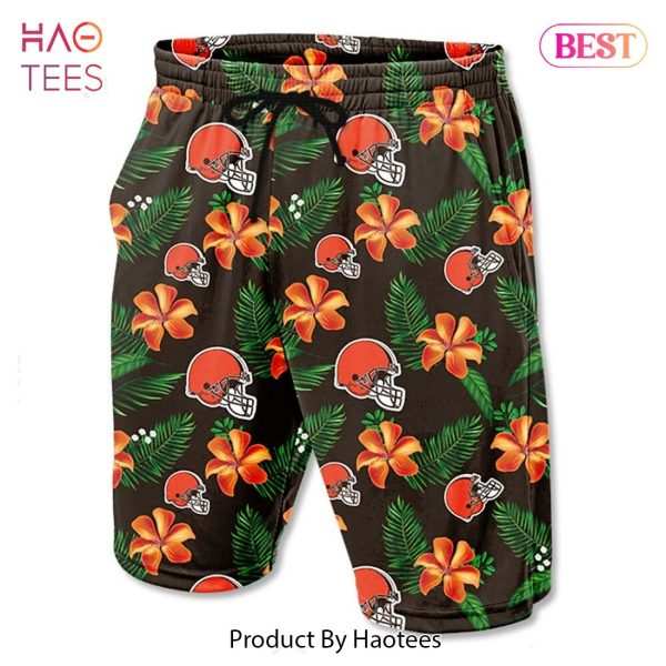 NEW FASHION 2023 Cleveland Browns Hawaiian Shorts gift for summer