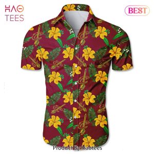 NEW FASHION 2023 Cleveland Cavaliers Hawaiian shirt Tropical Flower summer