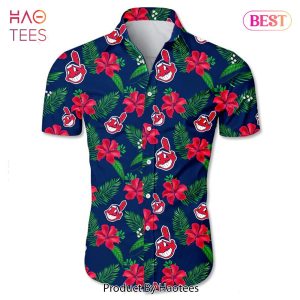 NEW FASHION 2023 Cleveland Indians Hawaiian Shirt Tropical flower gift for fans