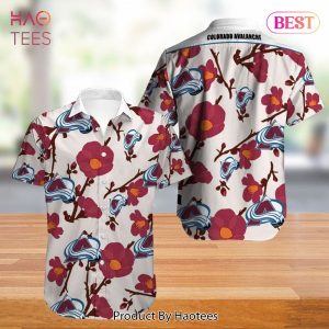 NEW FASHION 2023 Colorado Avalanche Hawaiian Shirt Tropical Flowers summer for fans