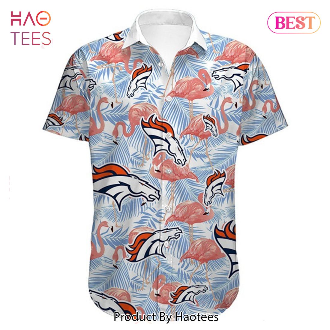 NEW FASHION 2023 Denver Broncos Hawaiian Shirt flower summer gift for fans NEW FASHION 2023 Denver Broncos Hawaiian Shirt flower summer gift for fans