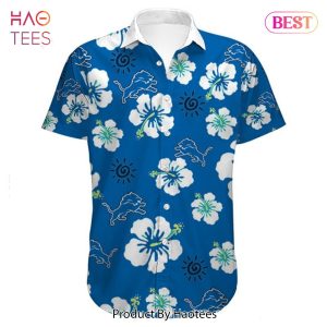 NEW FASHION 2023 Detroit Lions Hawaiian Shirt flower summer gift for fans