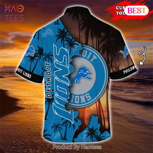 NEW FASHION 2023 Detroit Lions Hawaiian Shirt tropical island personalized